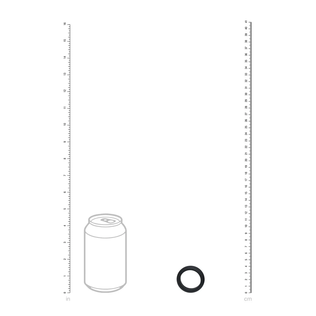 Anillo para el pene de silicona Levelz Wide O negro - Imagen 4