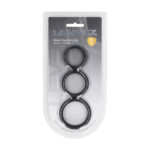 Set de 3 anillos para el pene de silicona Levelz by Shots