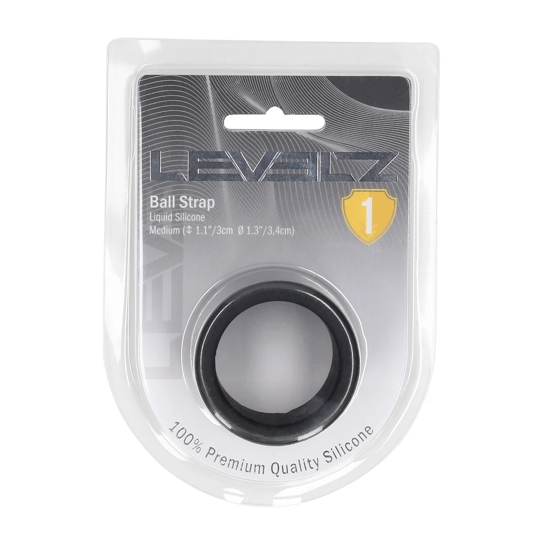 LVL01-0018BLK-2 Banda para testículos Levelz de silicona líquida - Imagen 1