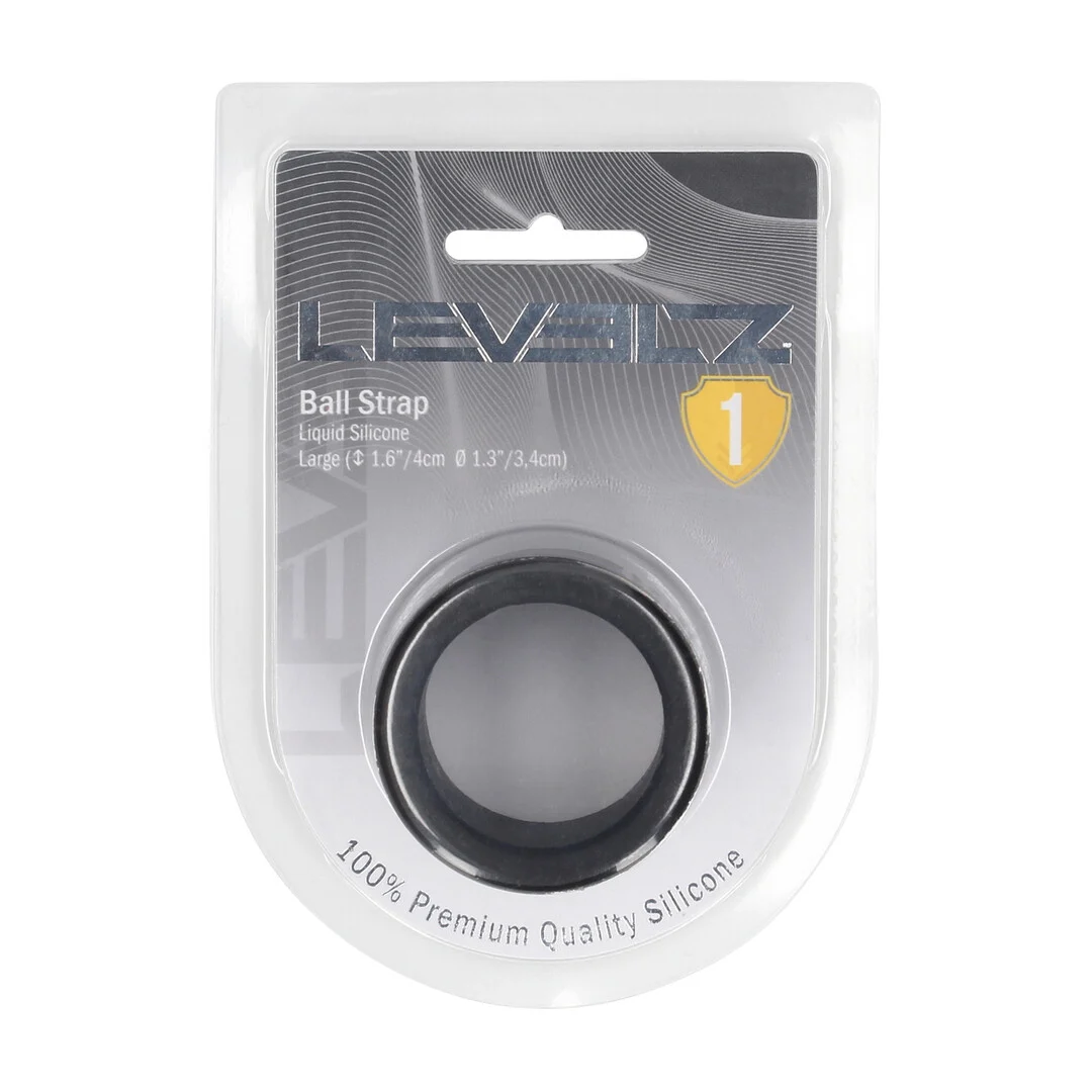 LVL01-0019BLK-2 Banda para testículos de silicona Levelz - Imagen 1