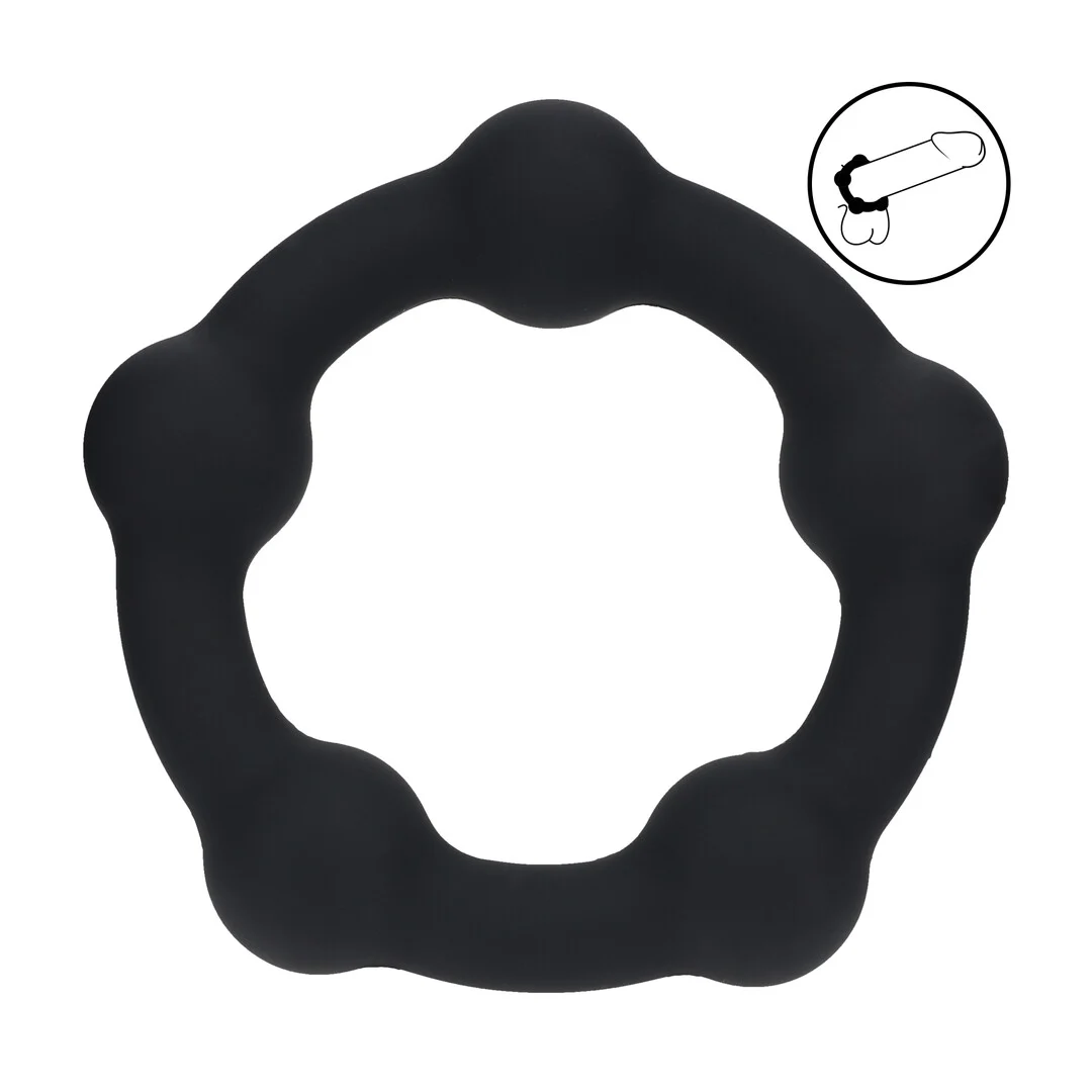 Anillo de silicona con cuentas Levelz para el pene - Imagen 5