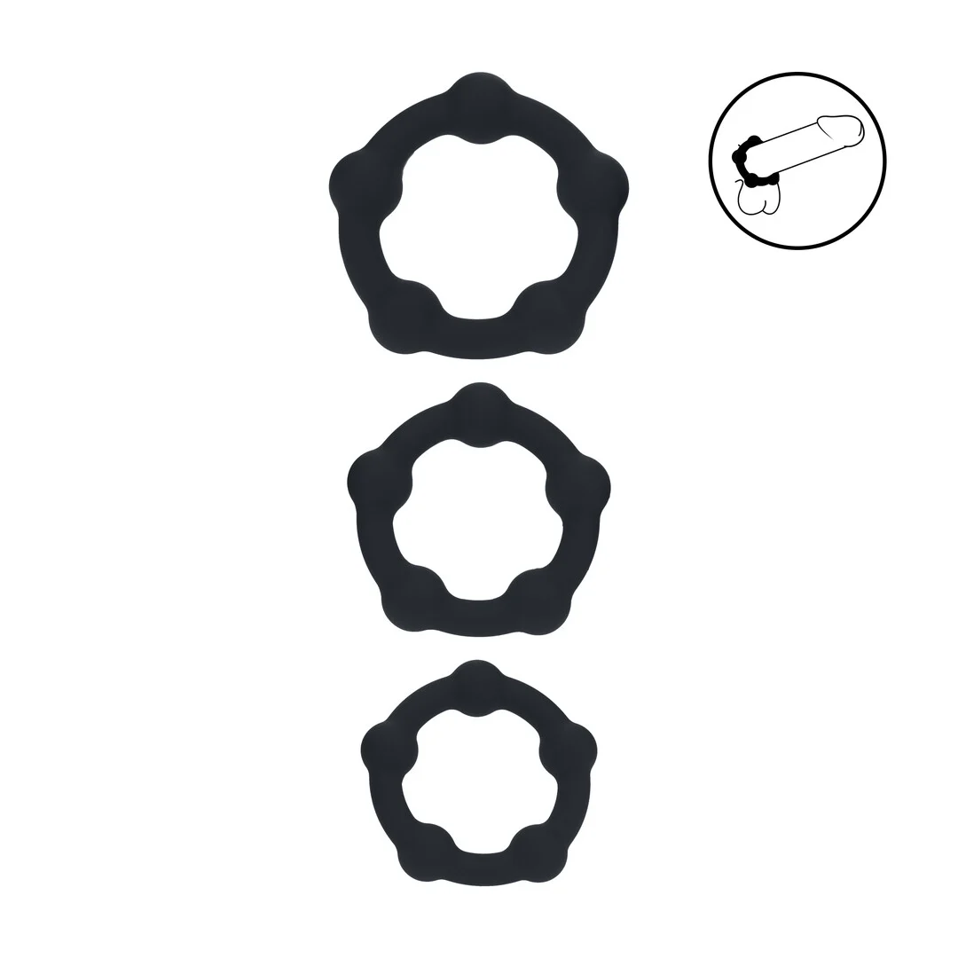 Set de anillos de silicona Levelz para el pene - Imagen 5