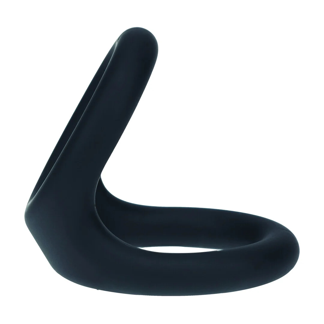 Anillo para el pene de silicona Levelz Double O, negro - Imagen 3