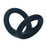 Anillo para el pene de silicona Levelz Double O, negro - Imagen 4