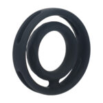 Anillo clásico de silicona con ranuras para el pene y los testículos - Imagen 3