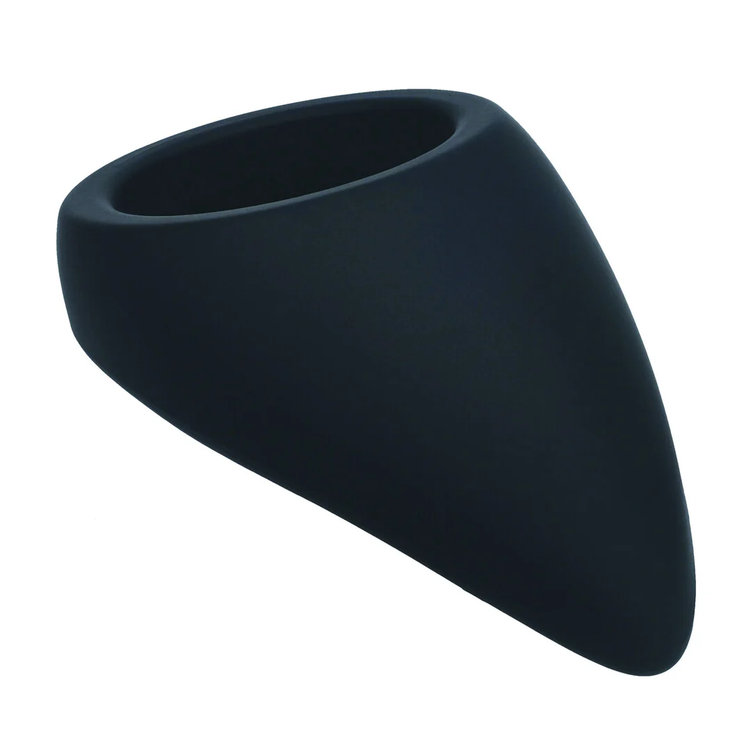 Anillo para el pene de silicona Levelz con forma de gota negro - Imagen 3