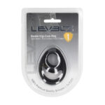 Anillo para el pene de silicona Levelz Double Ergo negro