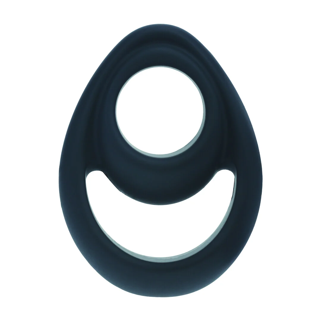 Anillo para el pene de silicona Levelz Double Ergo negro - Imagen 3