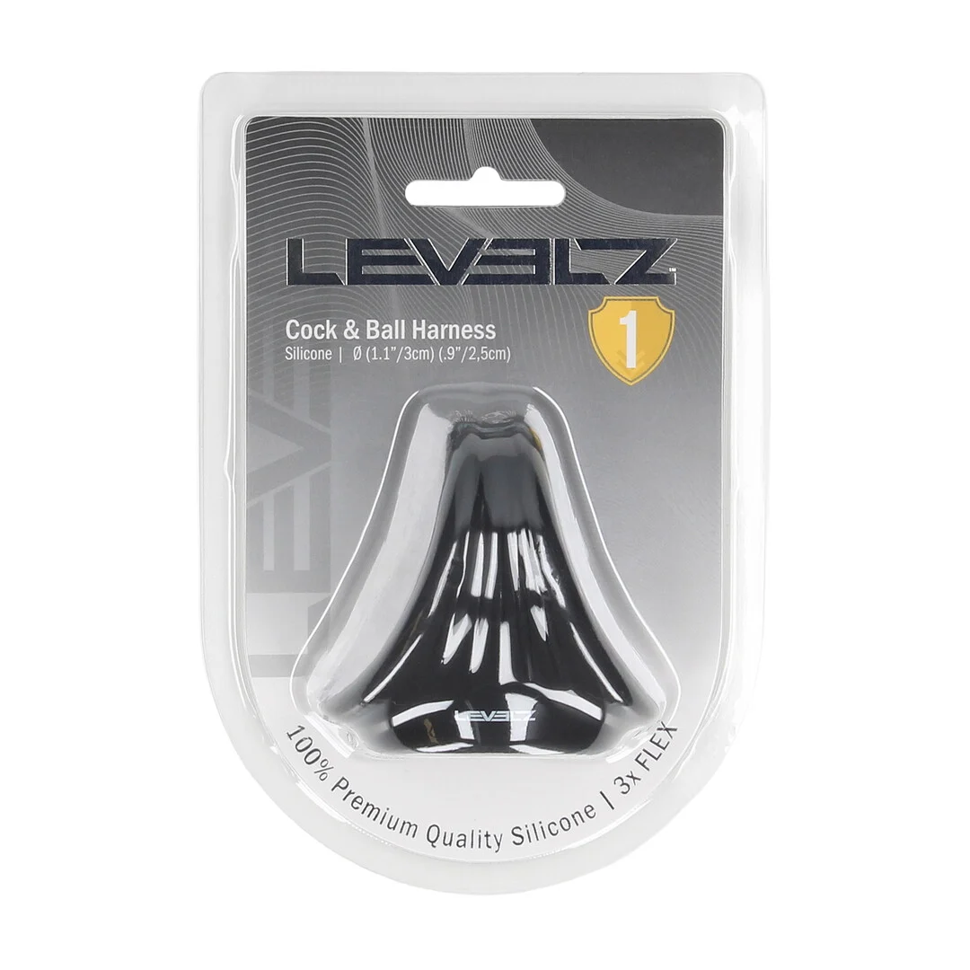 Arnés de silicona para pene y testículos Levelz - Imagen 1