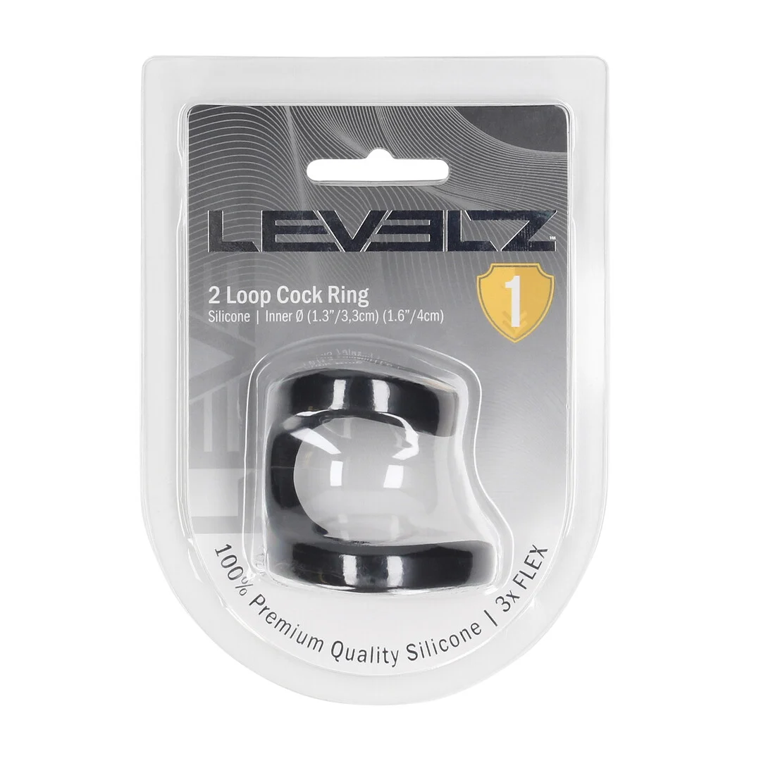 Anillo para el pene 2 Loop de silicona de Levelz by Shots - Imagen 1