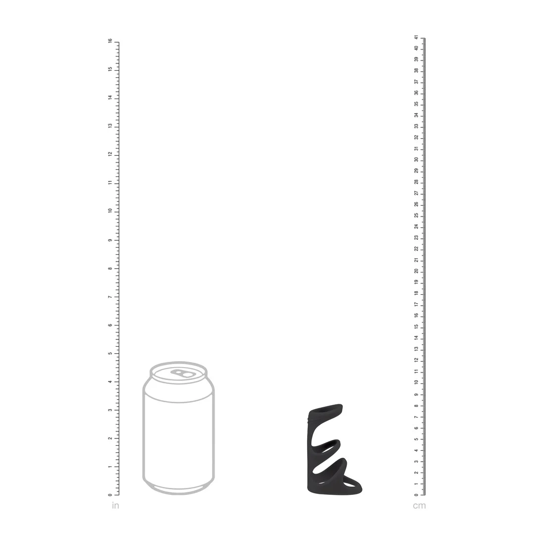 Anillo para el pene de silicona de Levelz con tres bucles - Imagen 4
