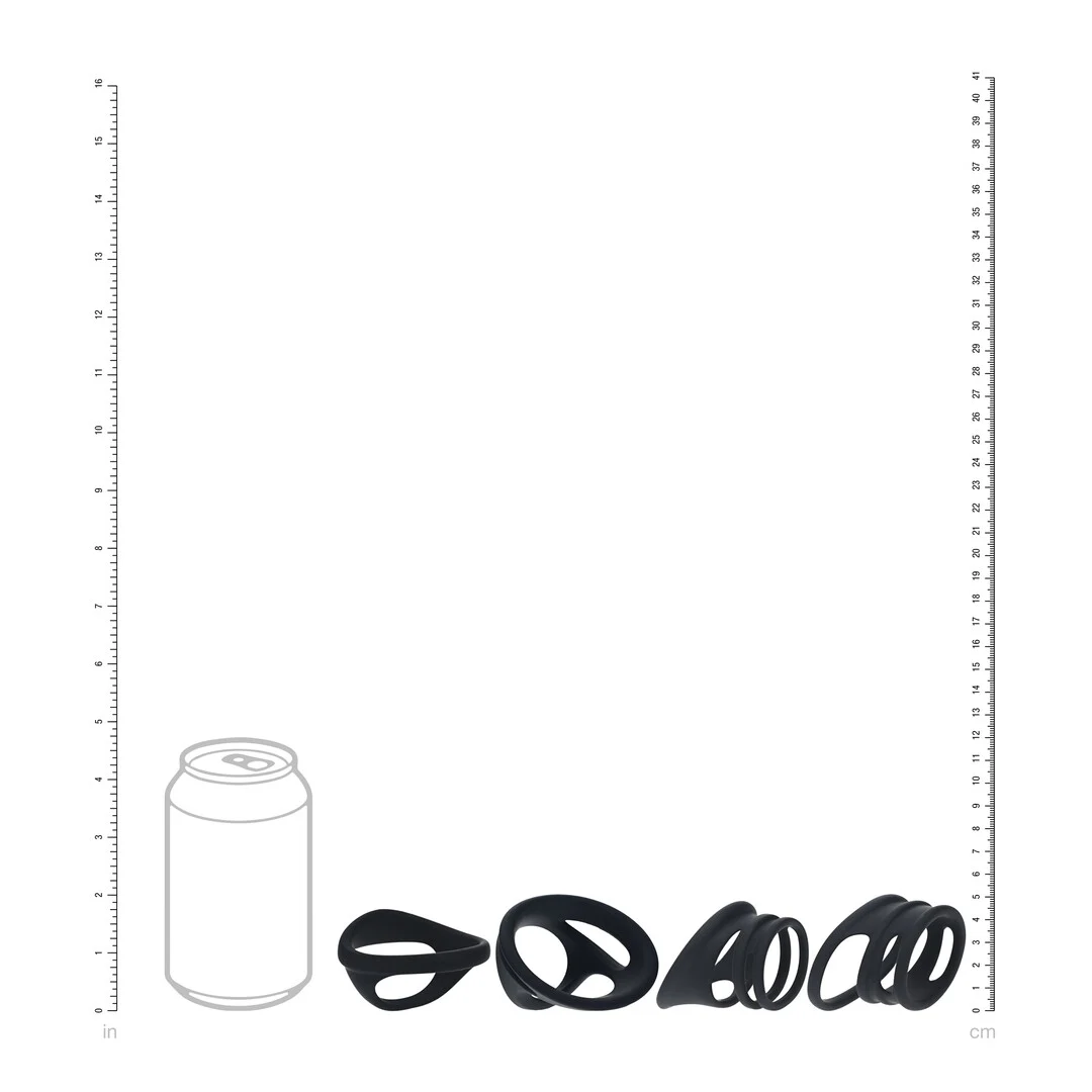 Set de anillos de silicona Levelz para pene y testículos - Imagen 6