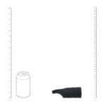 Anillo para el pene de silicona y funda estriada Levelz by Shots, negro - Imagen 4