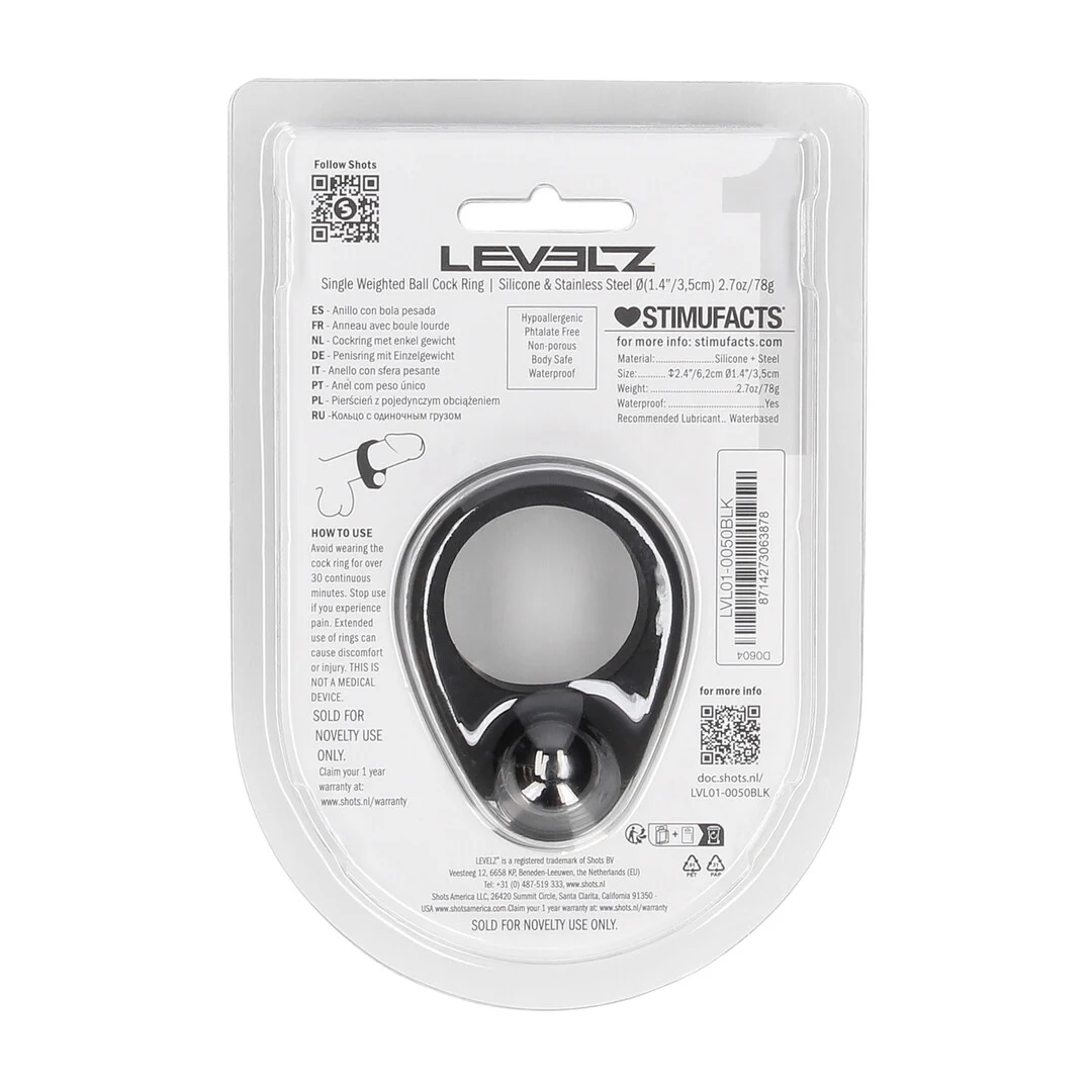 Anillo lastrado Levelz para el pene de silicona líquida - Imagen 2