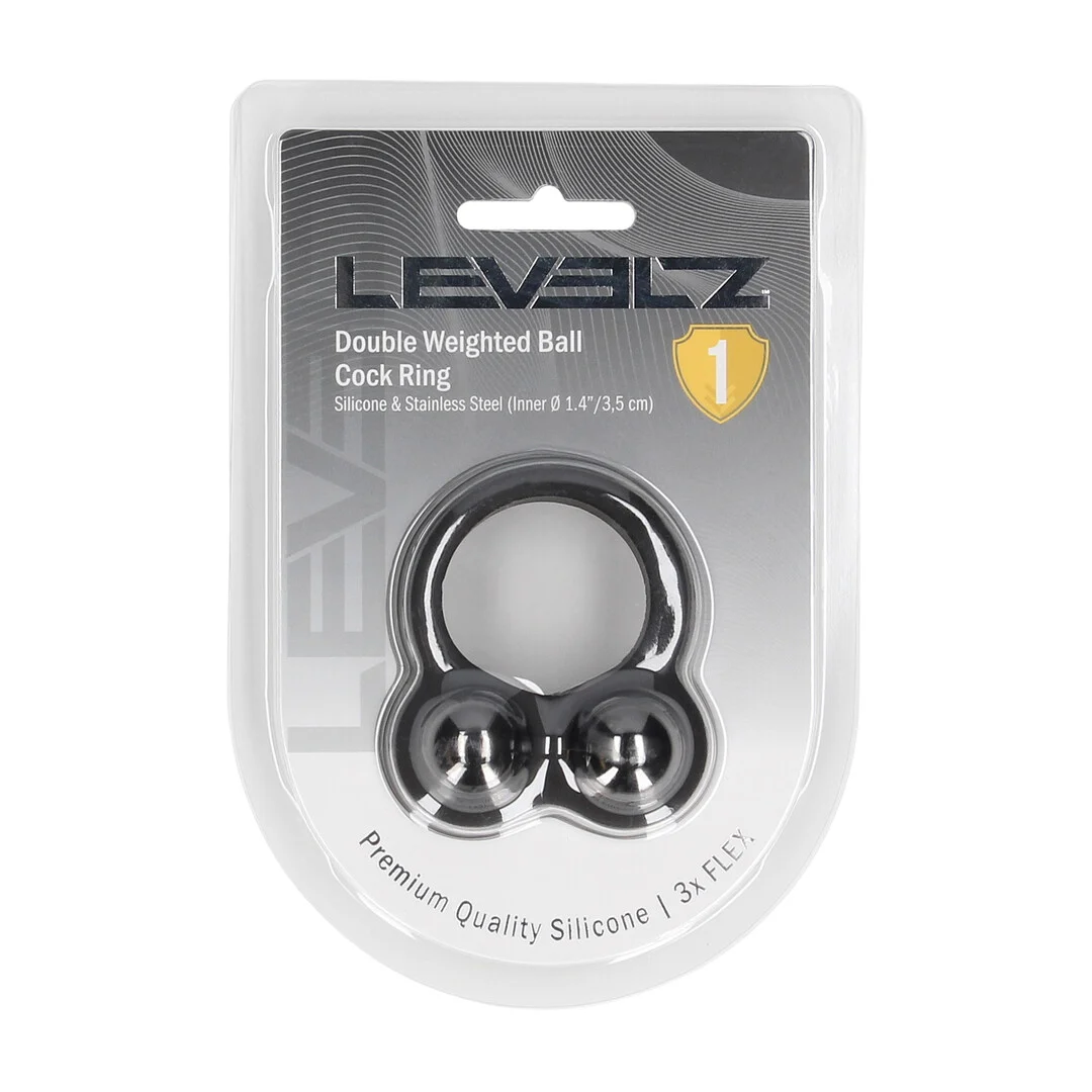 Anillo doble lastrado Levelz para el pene de silicona líquida - Imagen 1