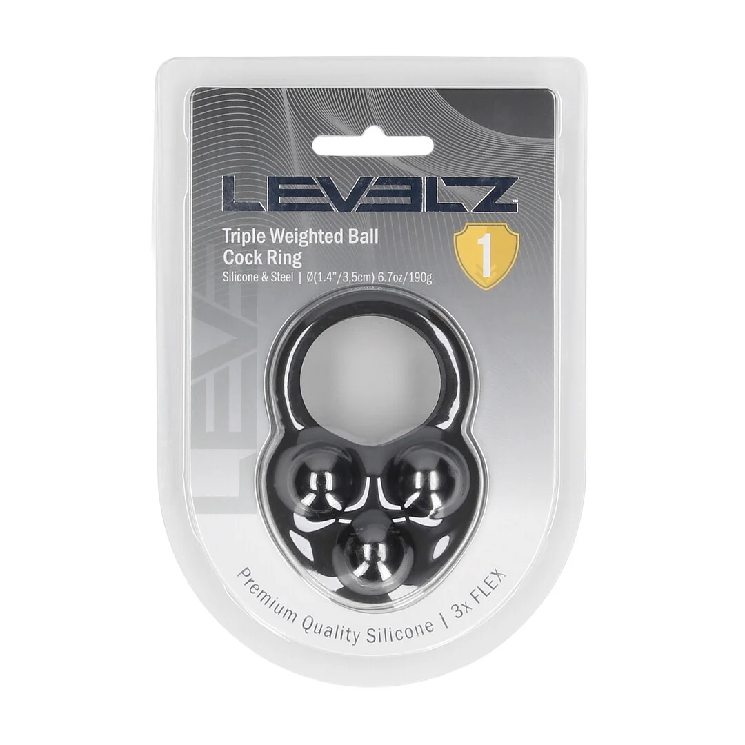 Anillo para el pene Levelz con triple peso - Imagen 1