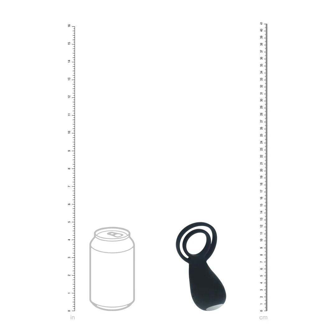 Anillo vibrador para pene y testículos Levelz con estimulador en forma de patita - Imagen 3