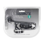 Funda vibradora para el pene Levelz by Shots con anillo para los testículos, negra