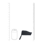 Funda vibradora de silicona con estrías para pene y anillo para testículos Levelz by Shots, negra - Imagen 4