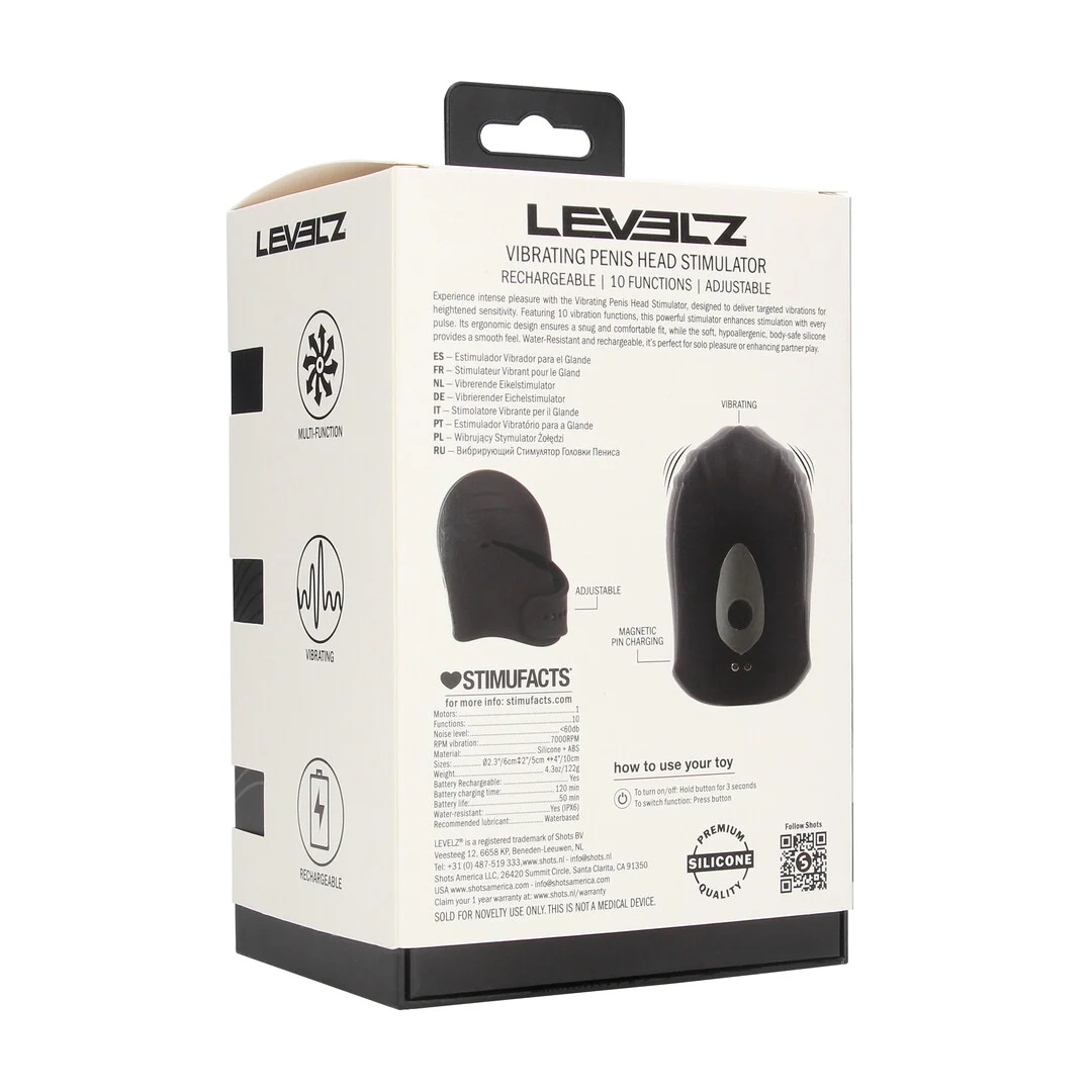 Estimulador vibrador ajustable de Levelz para el glande - Imagen 2