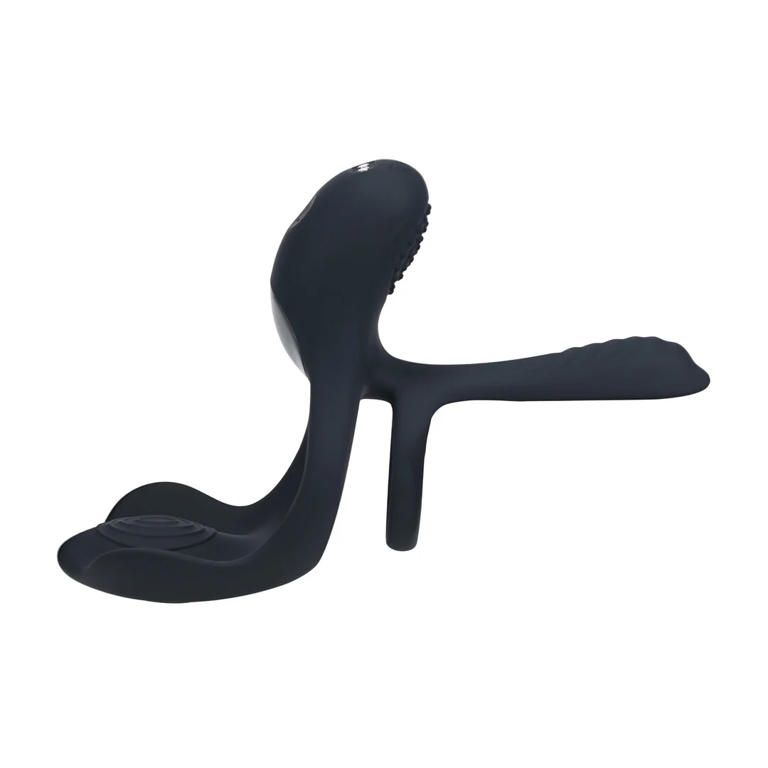 Anillo vibrador de silicona Levelz con tres motores - Imagen 4