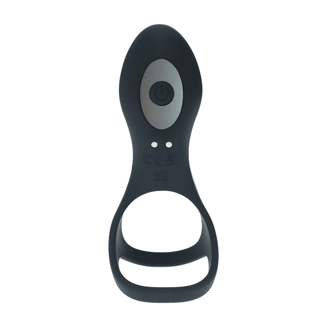 Anillo vibrador de silicona Levelz para pene y testículos con anilla para la base - Imagen 4