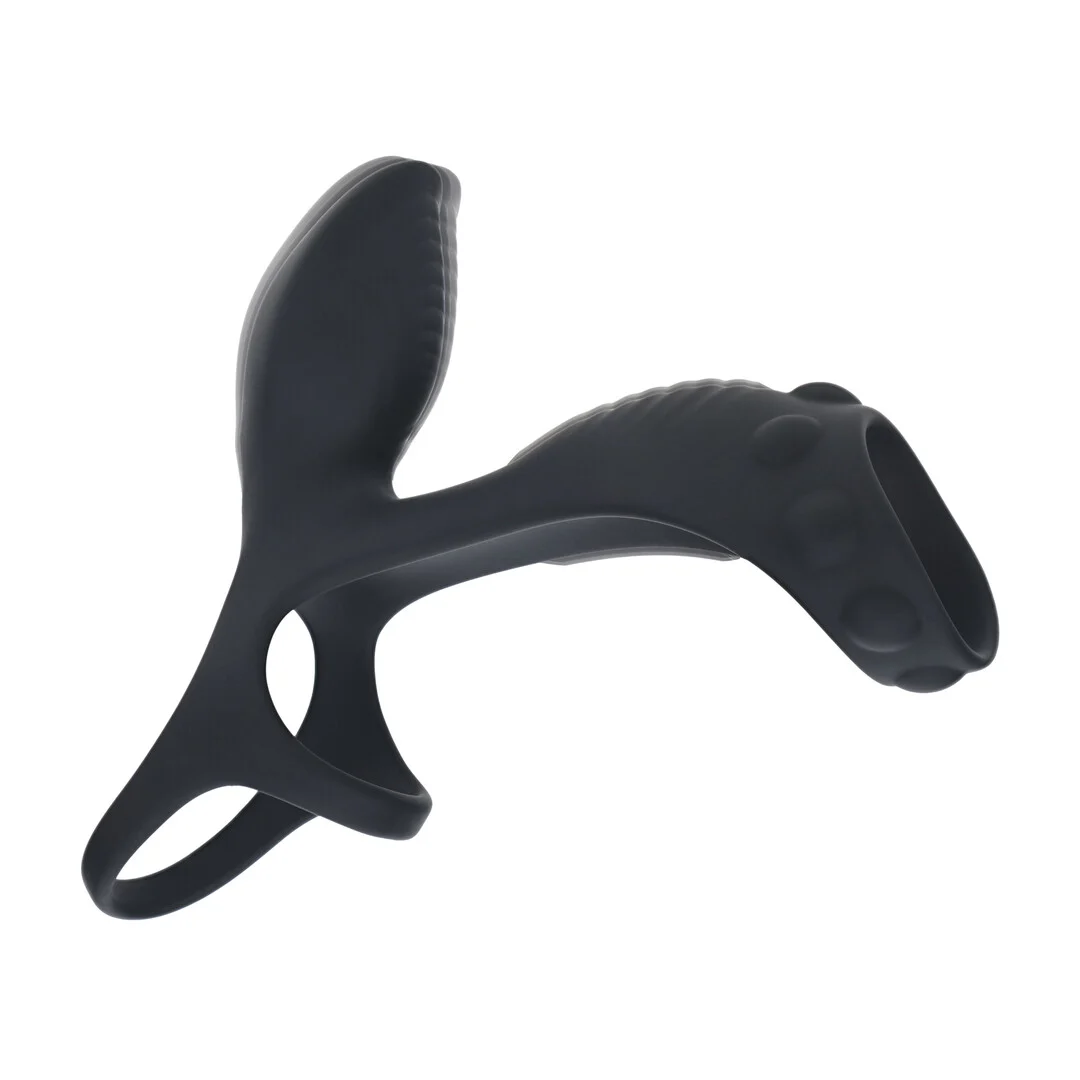 Anillo vibrador de silicona Levelz para pene y testículos con anilla para la base - Imagen 5