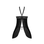 Babydoll negro con espalda descubierta y conjunto de tanga, talla 2X - Imagen 17