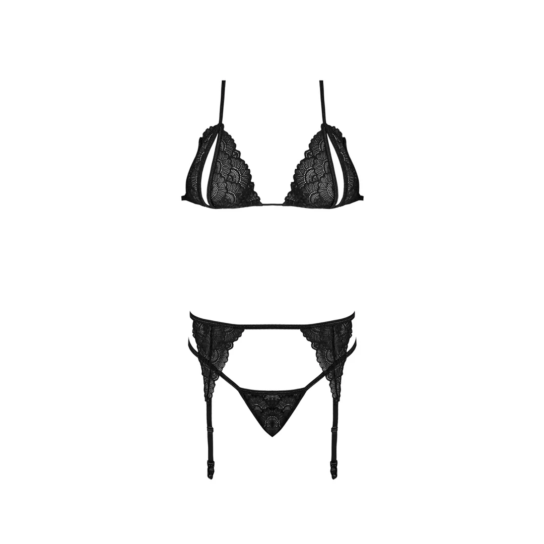 Conjunto Peek a Boo de Magic Silk con liguero - Imagen 4