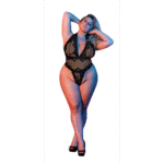 Body de encaje con cuello halter, escote pronunciado en V y tanga para un look sensual, Exposed - Imagen 6
