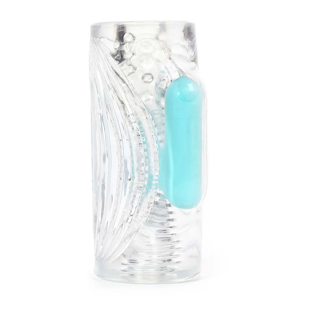 Masturbador vibrador con 10 modos – CLEAR - Imagen 3