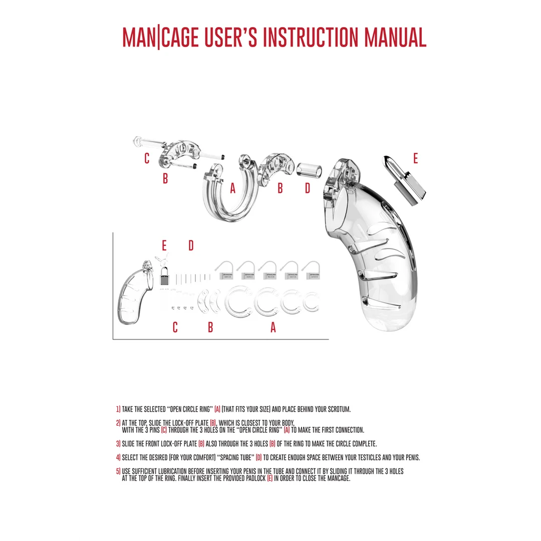 Jaula de castidad ManCage Model 13 - Imagen 10