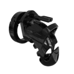 Jaula de castidad con anillos ajustables, negra - Imagen 6