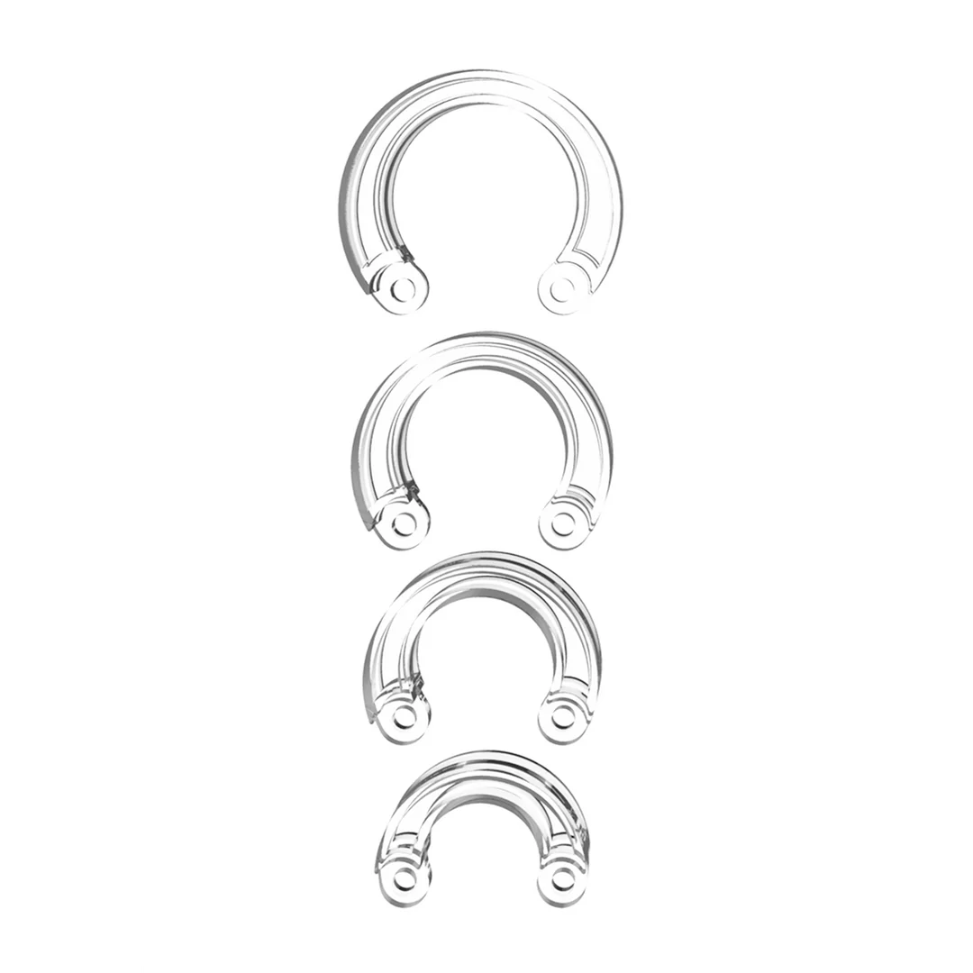 Set de anillos para pene de varios tamaños – Set de anillos de repuesto - Imagen 2