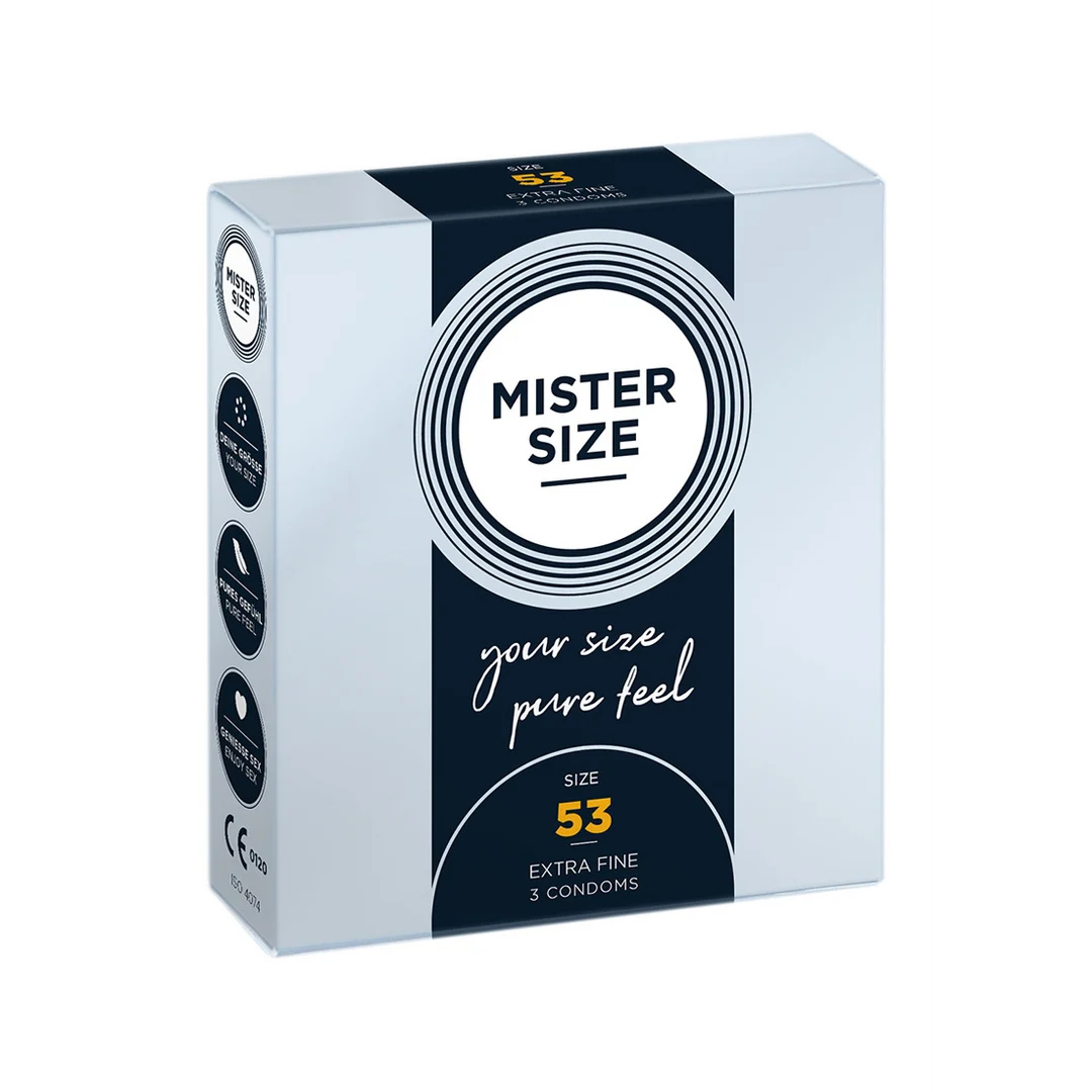Preservativos con ajuste perfecto – 3 unidades – MISTER SIZE - Imagen 2