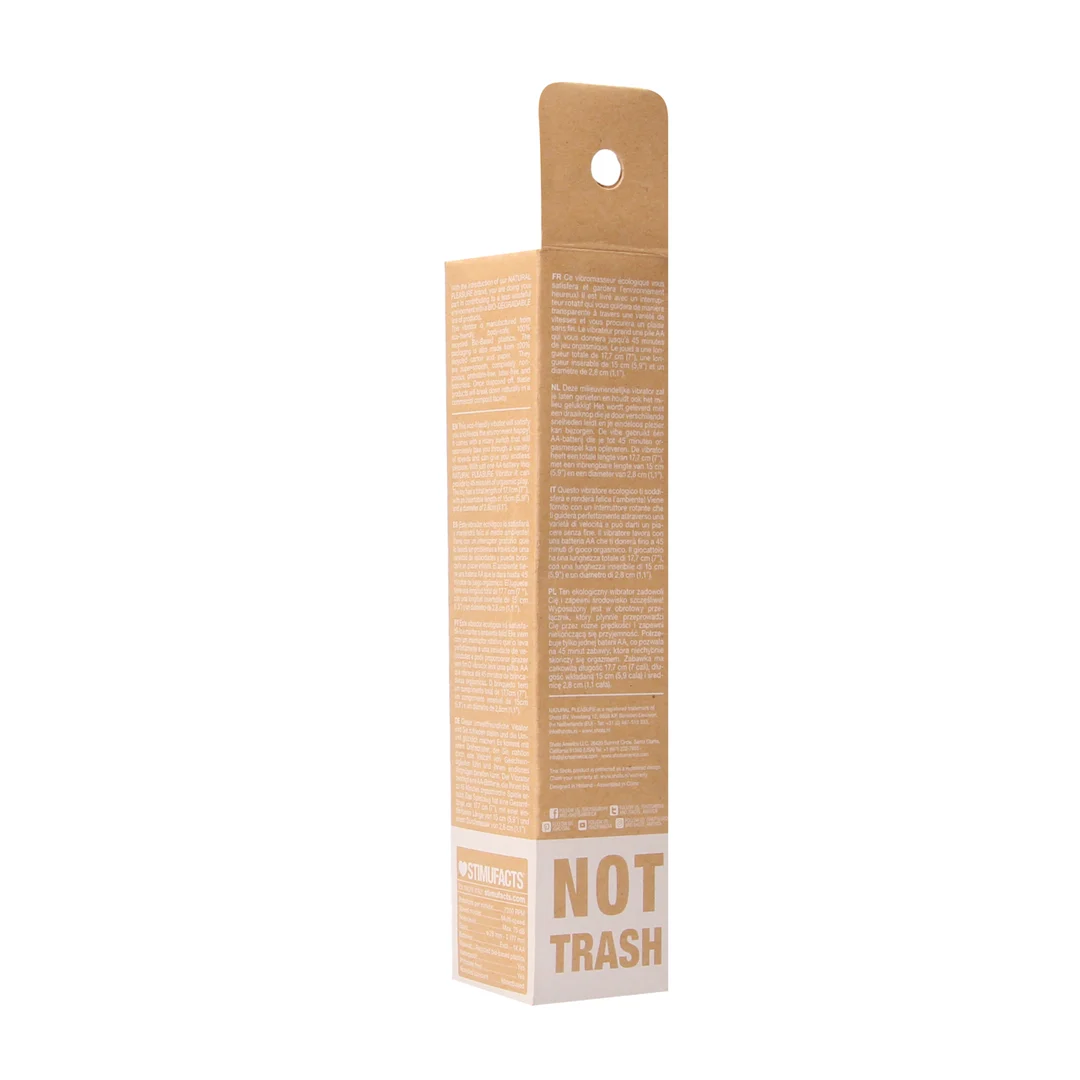 Vibrador con varios ajustes de vibración y biodegradable Natural Pleasure Natural Pleasure by Shots - Imagen 8