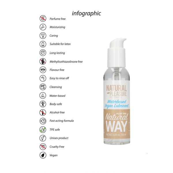 Lubricante con base de agua Natural Pleasure Vegan