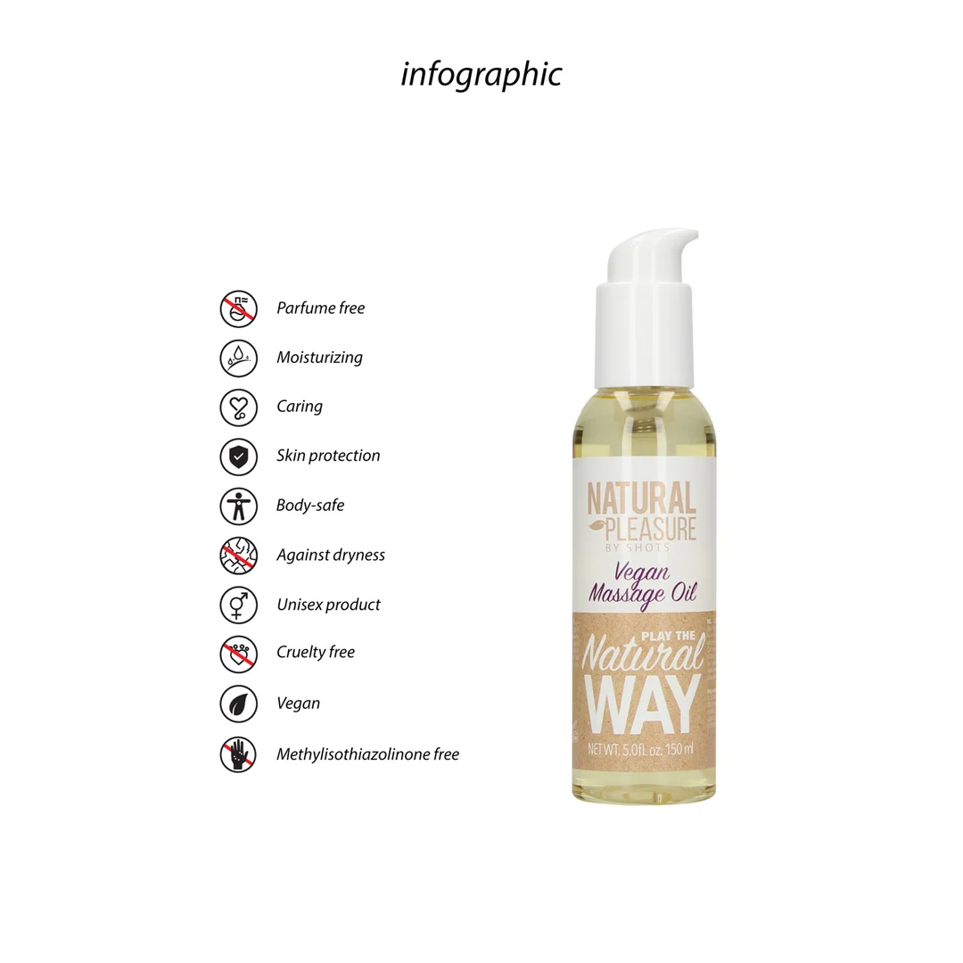 Aceite de masaje vegano Natural Pleasure - Imagen 1