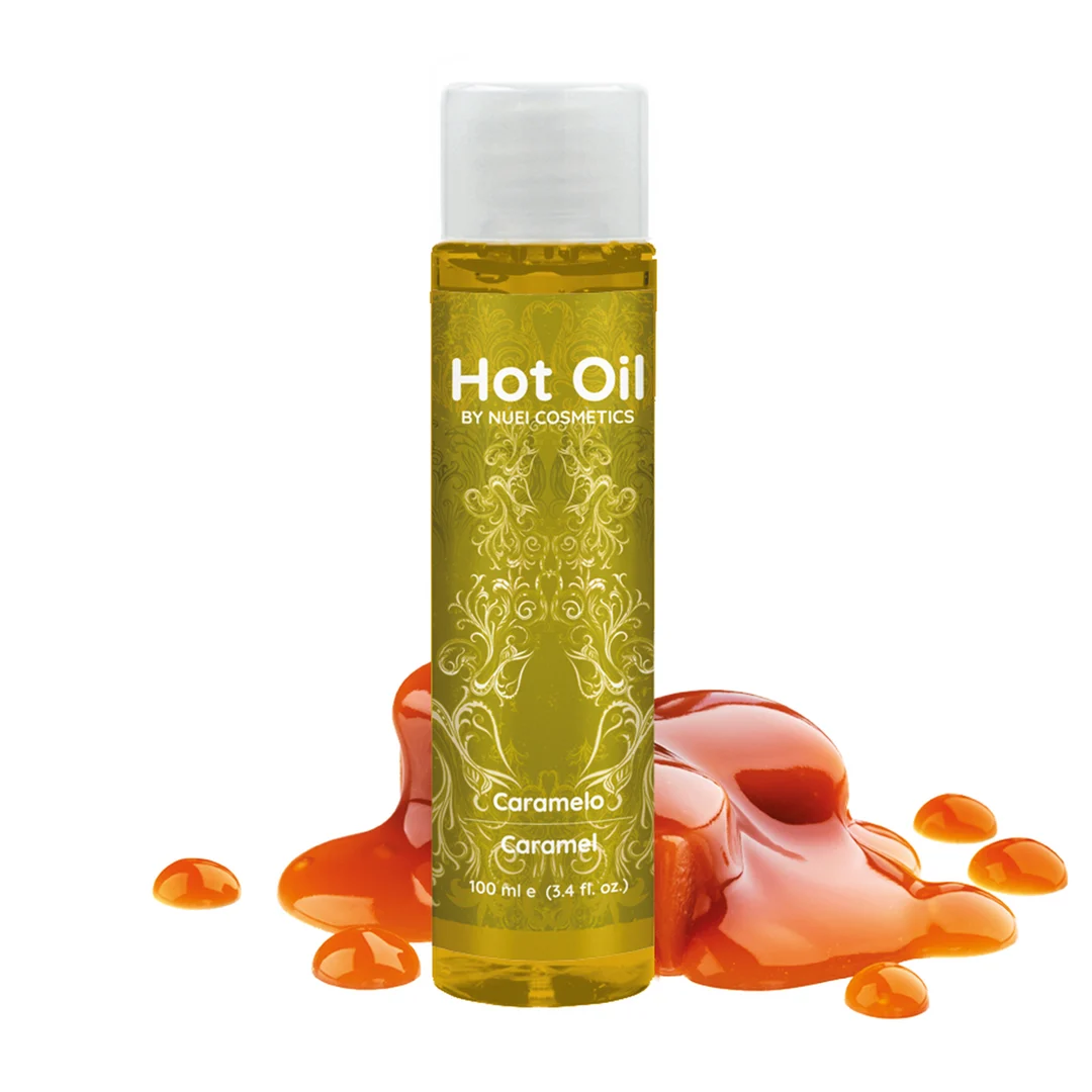 Gel de masaje con efecto calor, caramelo, NUEI, 100 ml - Imagen 2