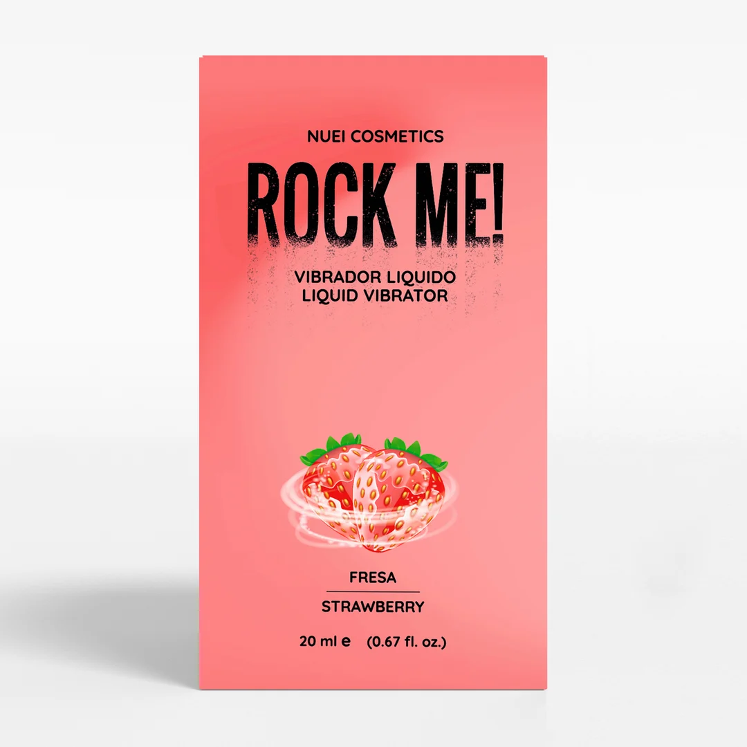 Nuei Rock Me! gel vibrador líquido de fresa, 20 ml - Imagen 1