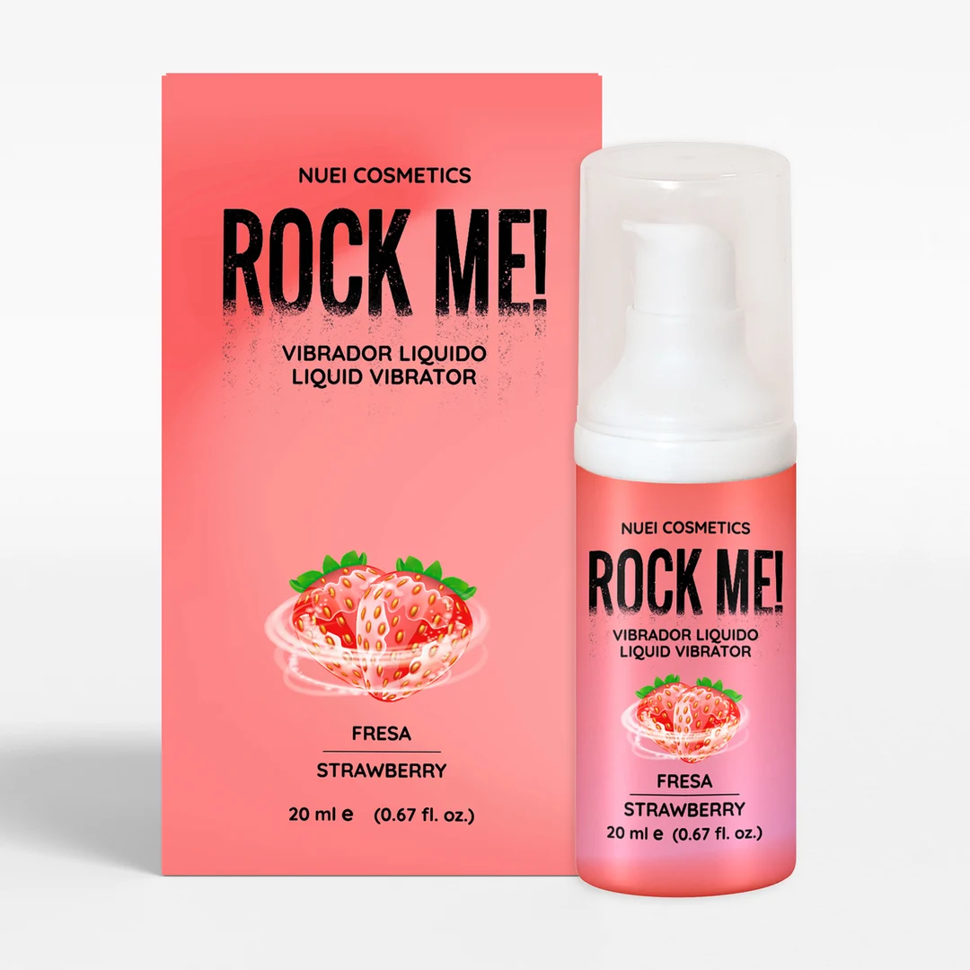 Nuei Rock Me! gel vibrador líquido de fresa, 20 ml - Imagen 3