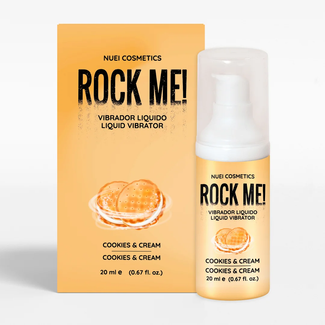 Nuei Rock Me! vibrador líquido Cookies and Cream 20 ml - Imagen 2
