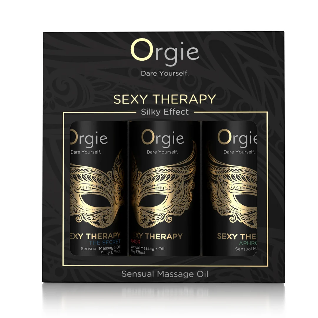 Aceite de masaje erótico | Set mini de aceites de masaje sensuales Sexy Therapy | Sin distinción de género | Orgie - Imagen 1