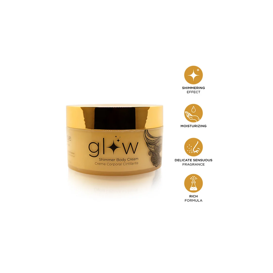 Crema corporal con shimmer | Hidratante ligera con un elegante efecto luminoso | Aroma unisex | Orgie | 250 ml - Imagen 1