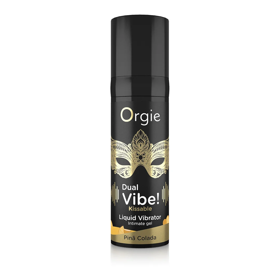 Vibrador líquido besable Orgie Dual Vibe! Pina Colada 15 ml - Imagen 4