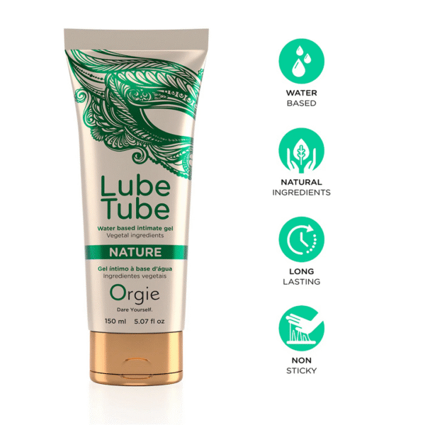 Lubricante Orgie Lube Tube Nature con base de agua, 150 ml