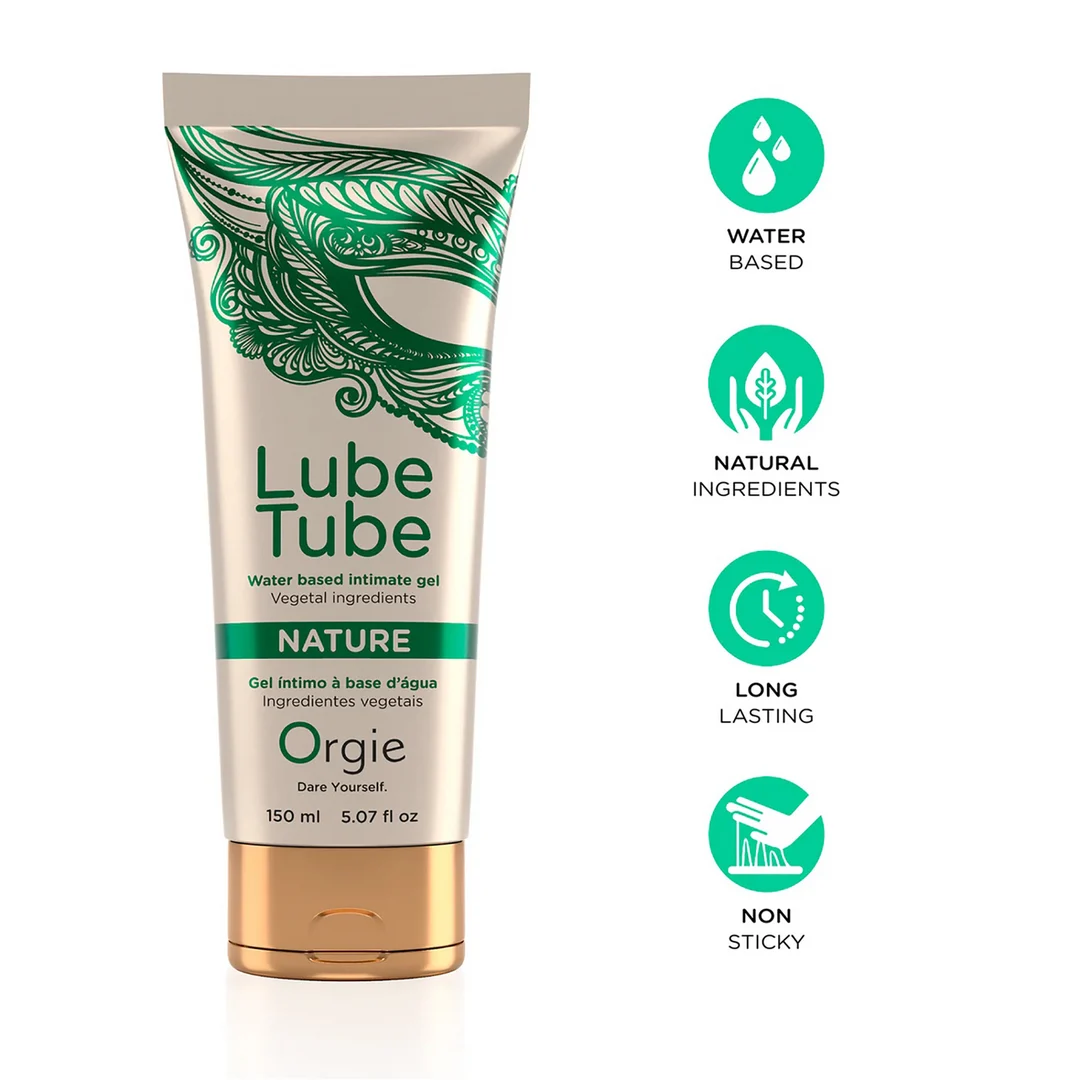 Lubricante Orgie Lube Tube Nature con base de agua, 150 ml - Imagen 1
