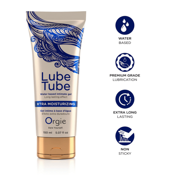 Orgie Lube Tube Xtra lubricante a base de agua, 150 ml