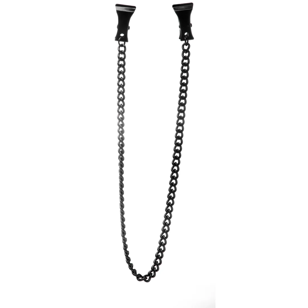 Pinzas BDSM para pezones con cadena – Pinzas de presión para pezones - Imagen 2