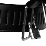 Cinturón de castidad negro con limitación de movimiento de las piernas - Imagen 5